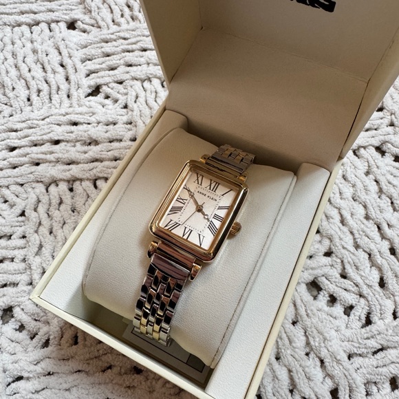 Anne Klein Two-Tone Rectangular Watch - Picture 2 of 4